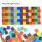 Transparent Square Glass Mosaic Tiles Pieces Stained Glass for Crafts, Mixed colors and Patterns, 500g/1.1lb